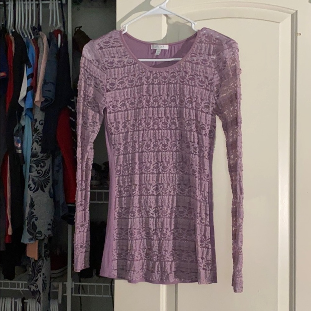 Purple lace long sleeve from Delia’a